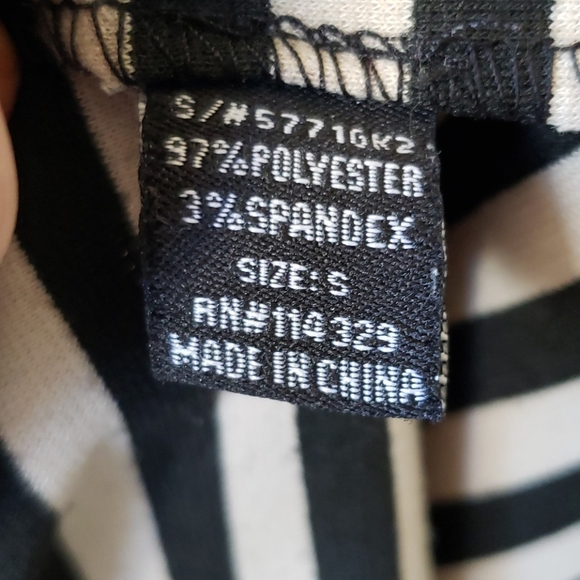 Poetry Black & Tan Striped Blazer w/Ruched Sleeves Size S - Picture 8 of 8